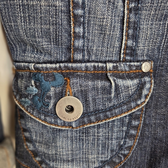Esprit Blue Jean Jacket Classic Denim Style Size Small - Picture 4 of 9
